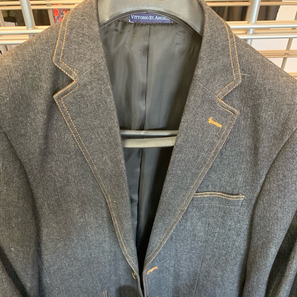 Black Denim Sports Coat